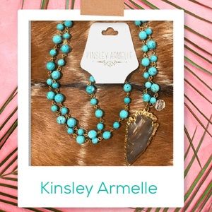 Turquoise necklace by Kinsley Armelle
